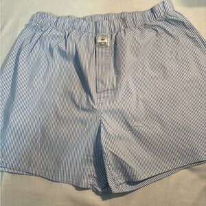 Peter Millar Blue Pin Stripe Boxer Shorts, Men's size large